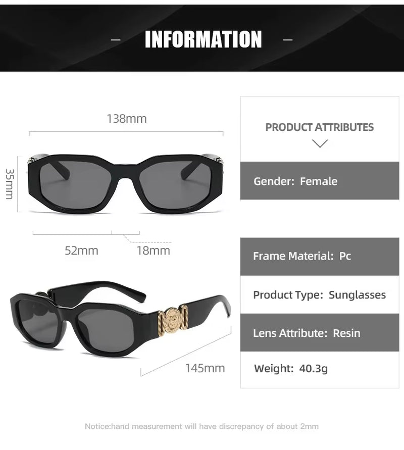 Small Rectangle Sunglasses Men Women Square Sun Glasses Travel Shades Vintage Retro UV400 Lunette Soleil Femme Gafas De Sol