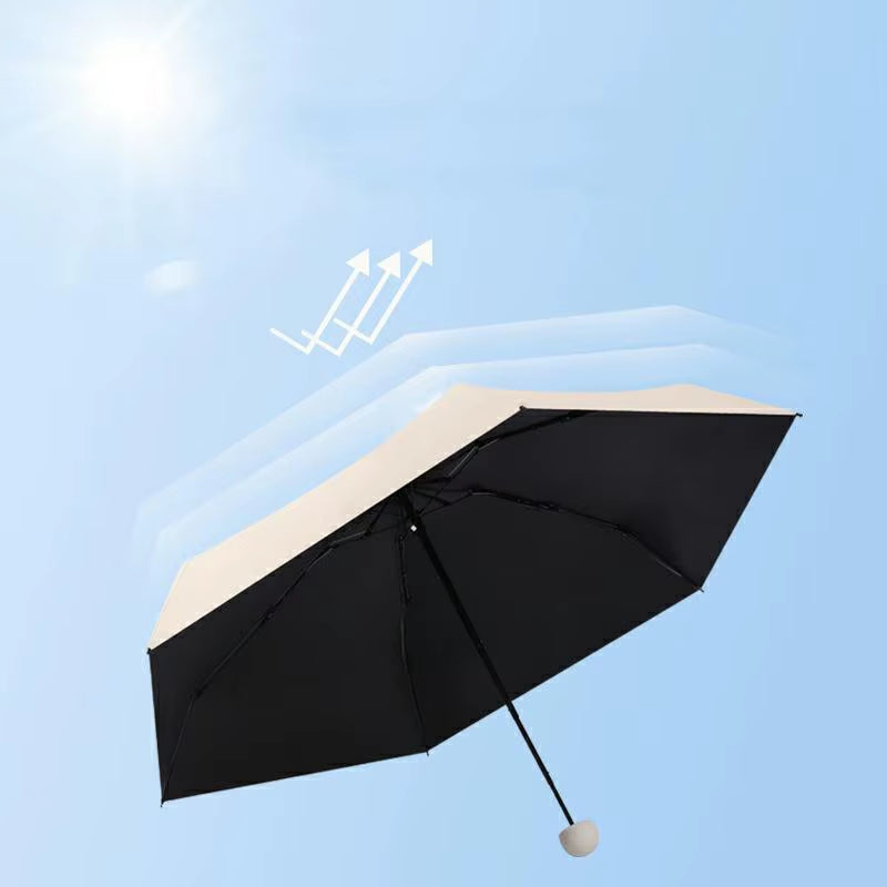 Capsule Umbrella Sunny and Rainy Dualuse Rainproof Wind-Resistant Sun Protection Outdoor Traveling Portable Mini Umbrella